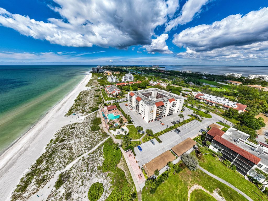 Seaplace gated condominium grounds on Longboat Key