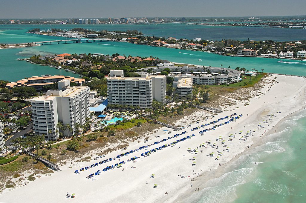 Beachfront near the Longboat Key Club